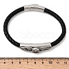Braided Microfiber Leather Cord Bracelets BJEW-A092-01C-AS-5