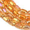 Electroplate Glass Beads Strands EGLA-D031-01S-4