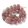 Synthetic Strawberry Quartz Beads Strands G-B065-A08-3