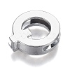 Alloy Letter Slide Charms RB-F034-01Q-P-RS-2
