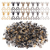 300Pcs 5 Colors Brass Interlocking Clasps FIND-GO0002-45-1