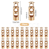 20Pcs Alloy Spring Cord Locks FIND-GF0002-75G-2