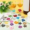 BENECREAT 24Pcs 24 Styles Felt Wine Glass Charms AJEW-BC0004-23-5