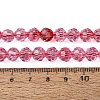 Crackle Transparent Glass Beads Strands GLAA-N068-06A-04-4