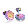 Ion Plating(IP) 304 Stainless Steel Stud Earring Findings X-STAS-M228-U01-05M-2