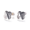 Real 18K Gold Plated Brass Stud Earring Findings KK-L180-117A-1