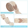 Polyester Jacquard Leaf Ribbon for Garment Accessories OCOR-WH0097-23D-5