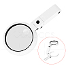ABS Plastic Handheld and Desktop Foldable Illuminated Magnifier AJEW-L073-06-3