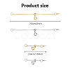 6Pcs 6 Style Brass Cable Chain Necklace Making FIND-AB00047-2