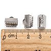Tarnish Resistant 304 Stainless Steel Ribbon Crimp Ends STAS-E103-08C-3