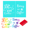 1 Sheet Butterfly Pattern Self-Adhesive Silk Screen Printing Stencil DIY-GF0004-06-1
