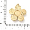 Ion Plating(IP) 304 Stainless Steel Pendants STAS-Z087-02G-01-3