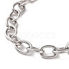 Non-Tarnish 304 Stainless Steel Cable Chain Bracelet for Men Women BJEW-E031-01P-03-2