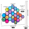 Polymethyl Methacrylate Honeycomb Pendant HJEW-WH0048-03S-2