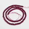 Natural Malaysia Jade Bead Strands G-A147-4mm-A09-2