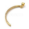 Brass with Cubic Zirconia Pendants KK-K341-32G-4