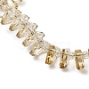 Transparent Electroplate Glass Beads Strands EGLA-S176-05A-B14-3