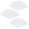 Plastic & Lace Folding Fan AJEW-WH0709-241A-1