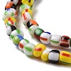 Opaque Handmade Lampwork Beads Strands LAMP-H061-04-4