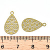 Spray Painted 430 Stainless Steel Filigree Pendants STAS-WH0047-78J-3