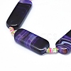 Natural Banded Agate/Striped Agate Beads Strands G-L544-022-3