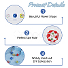 10Pcs 5 Colors Handmade Lampwork Beads LAMP-FI0001-01-4