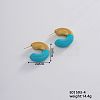 Vintage Retro 304 Stainless Steel C-Shaped Stud Earrings for Women JV8839-4-1