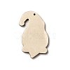 Christmas Single Face Printed Wood Big Pendants WOOD-H102-01C-3