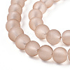 Baking Paint Transparent Glass Bead Strands GLAA-S031-8mm-26-A-3