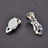 Brass Blank Base Clip-on Earring Cabochon Setting X-KK-M019-03S-2