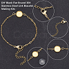 12Pcs 6 Styles 304 Stainless Steel Paperclip Chain Satellite Chain Bracelet Making BJEW-SP0001-28-5