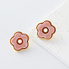 304 Stainless Steel Resin Stud Earrings for Women ST7029-2-1