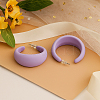 6 Pairs 2 Colors Acrylic C-Shaped Stud Earrings EJEW-GO0002-24-4