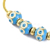 Brass European Bracelets BJEW-C080-03G-07-2