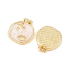 Brass Enamel Pendants X-KK-Z140-12G-2