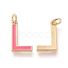 Brass Enamel Pendants KK-R139-01L-2