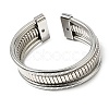 Iron Multi-strand Snake Chain Cuff Bangles for Women BJEW-P390-01C-P-1