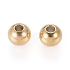 Ion Plating(IP) 202 Stainless Steel Rondelle Spacer Beads X-STAS-F094-06C-G-2