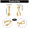 20Pcs Brass Pinch Bails KK-YW0003-44G-3