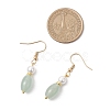 Natural Green Aventurine Dangle Earrings EJEW-JE06470-4