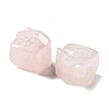 Natural Rose Quartz Carved Healing House Figurines DJEW-P015-01E-2