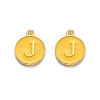 Golden Plated Alloy Enamel Charms X-ENAM-Q437-13J-1