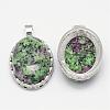 Natural Ruby in Zoisite Pendants G-D851-31-2