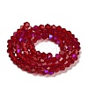 Transparent Electroplate Glass Beads Strands EGLA-A039-T2mm-L27-2