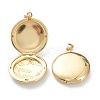 Brass Micro Pave Clear Cubic Zirconia Locket Pendants KK-P199-08G-3