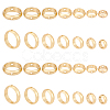 PandaHall Elite 28Pcs 7 Style Brass Bead Frame KK-PH0005-07-1