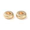 Brass Flat Round Spacer Beads KK-M085-A-12G-01-2