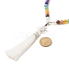 Sun and Tassel Big Pendant Buddhist Necklace NJEW-JN03804-6