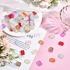 88Pcs 11 Colors Transparent Spray Painted Glass Beads GLAA-ME0001-36-4