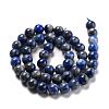 Natural Lapis Lazuli Round Bead Strands G-E262-01-8mm-3